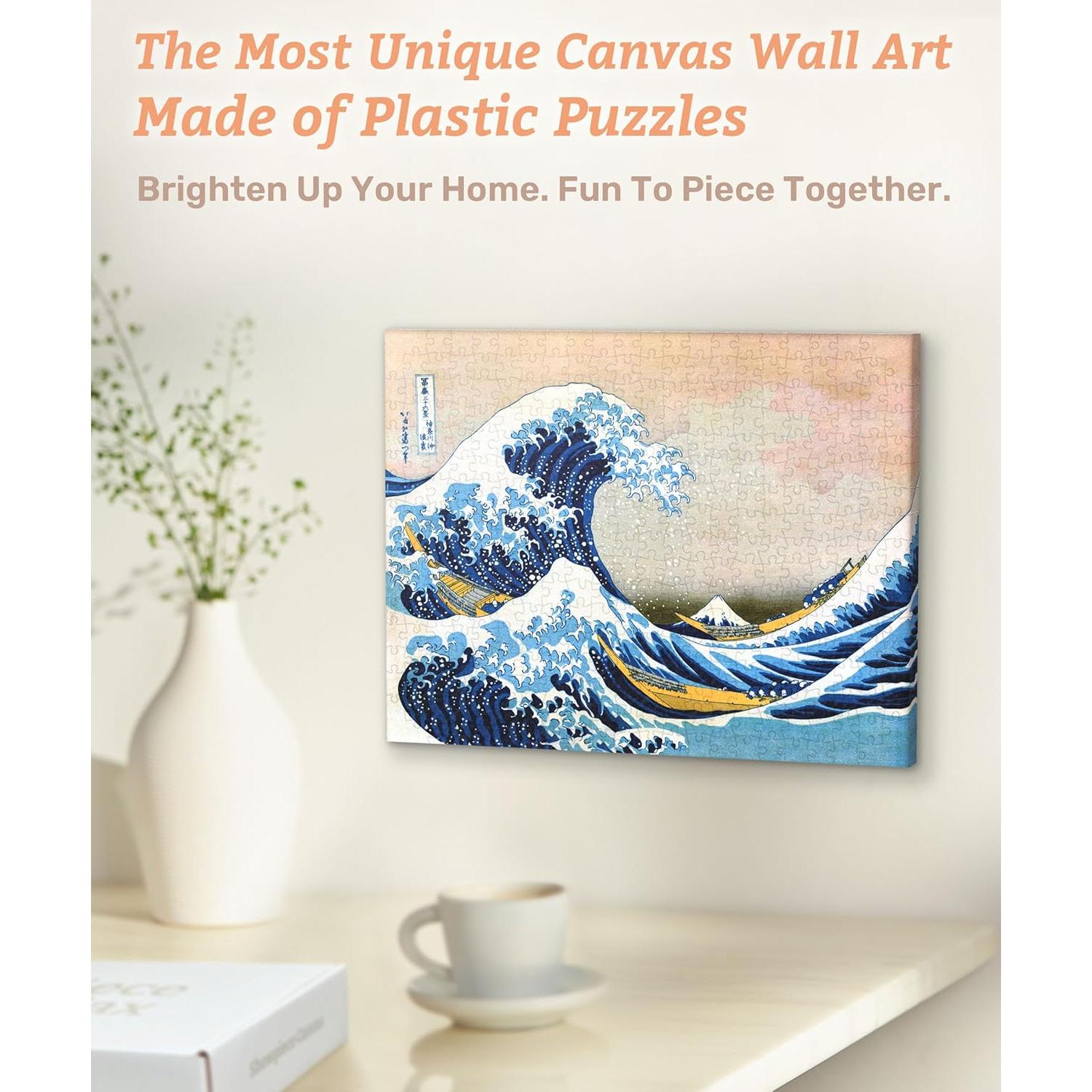 Rompecabezas de Arte Hokusai 30.5x23.5 cm para Adultos