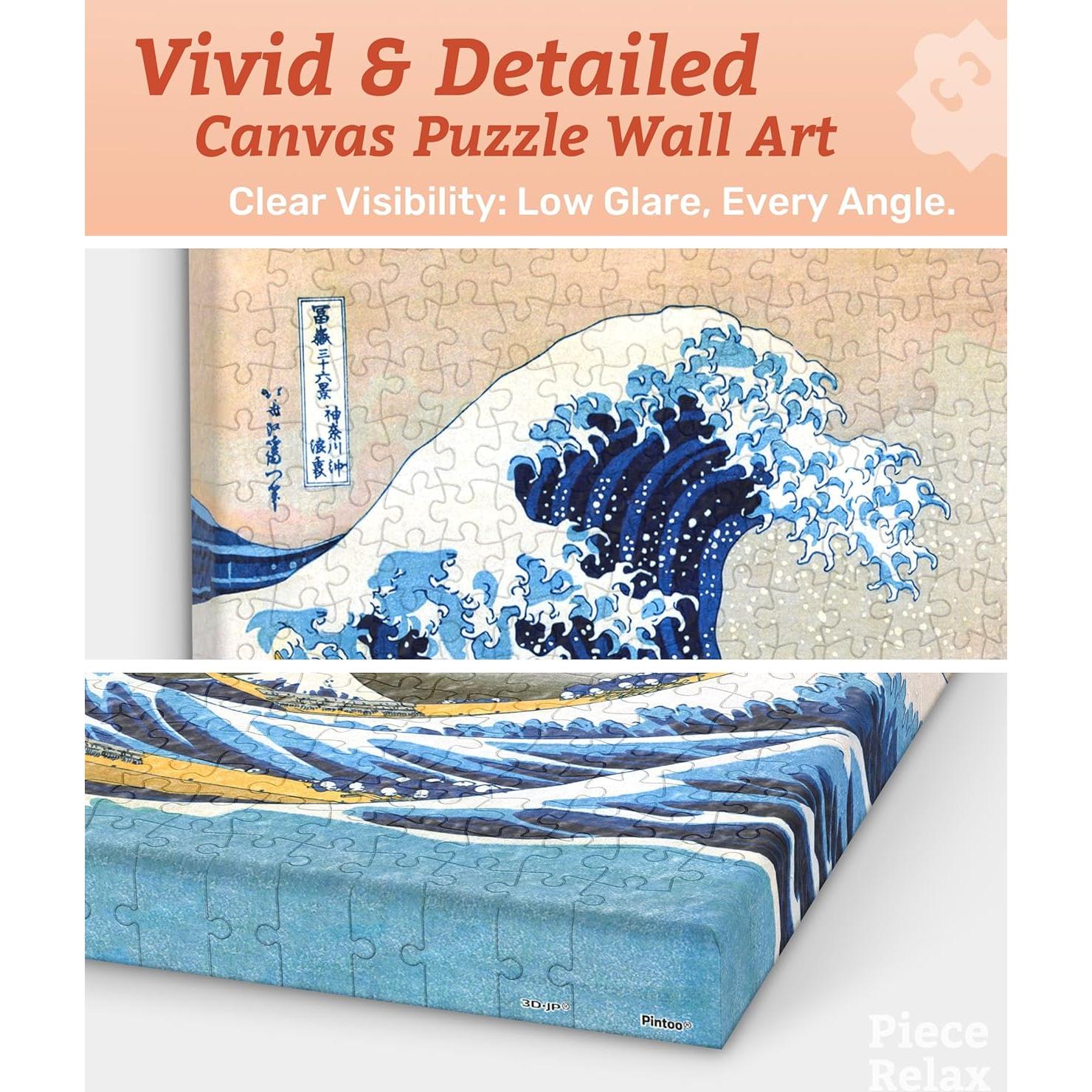 Rompecabezas de Arte Hokusai 30.5x23.5 cm para Adultos