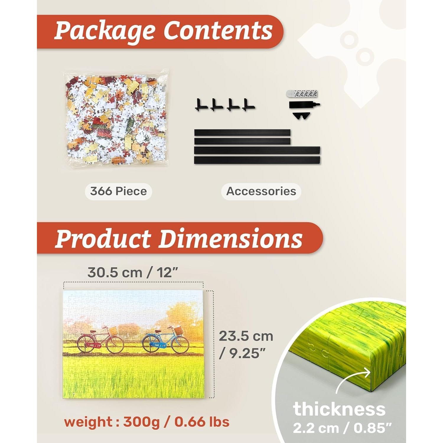 Rompecabezas de Arte Hokusai 30.5x23.5 cm para Adultos