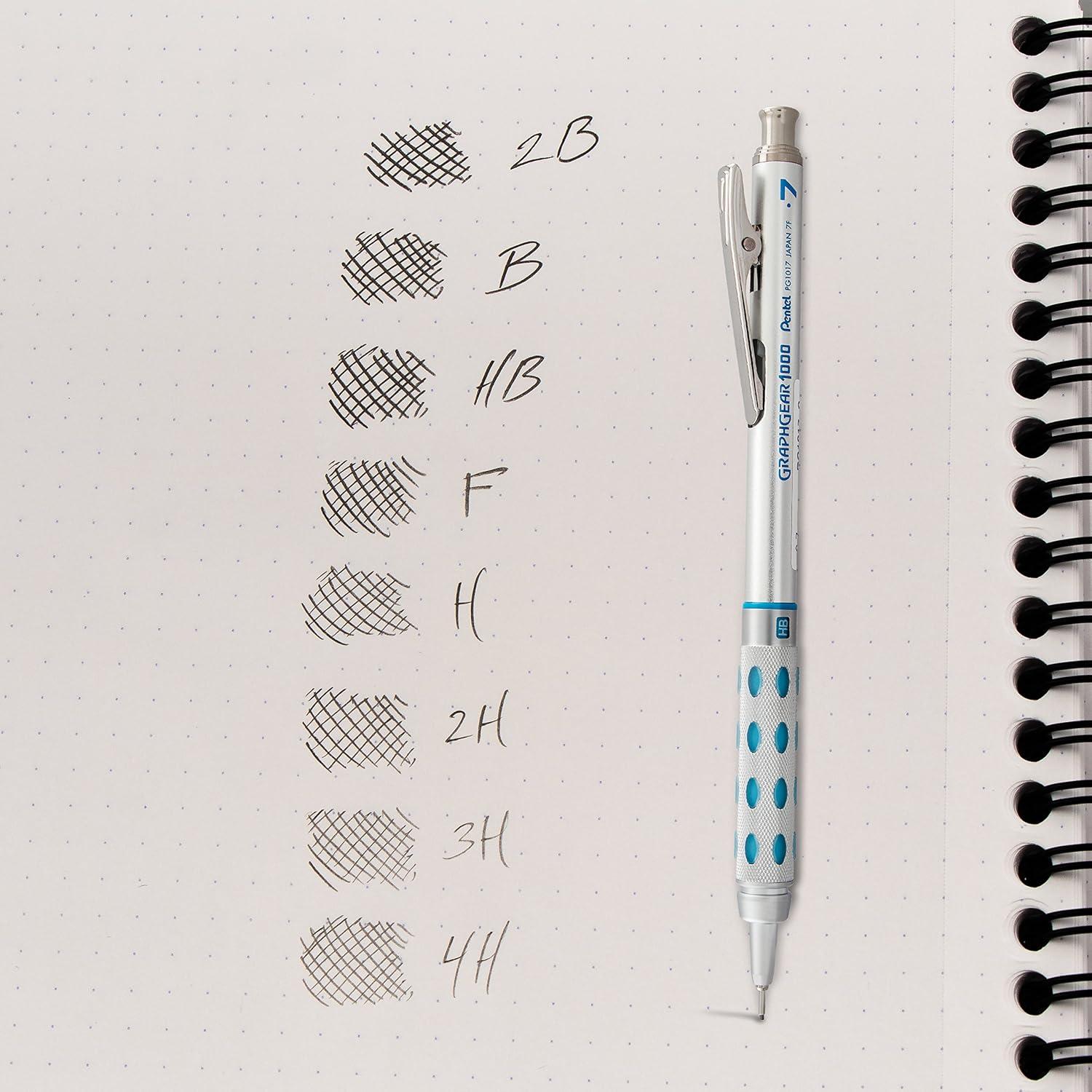 Lápices Pentel Super Hi-Polymer 0.7 mm HB Paquete de 3
