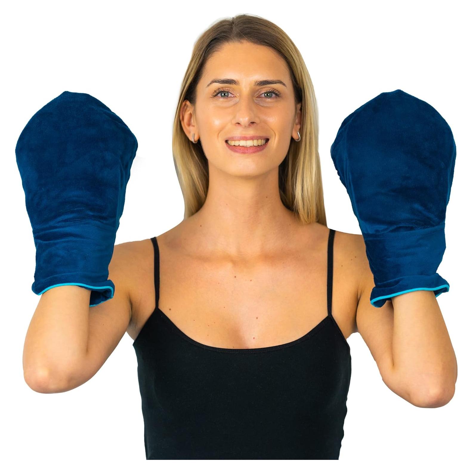 Guantes Calentadores de Manos LEONNS Marino para Artritis