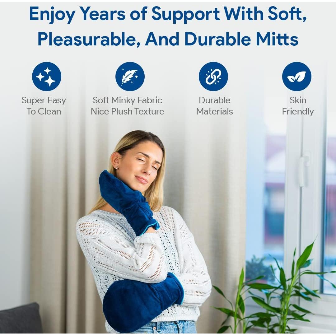 Guantes Calentadores de Manos LEONNS Marino para Artritis