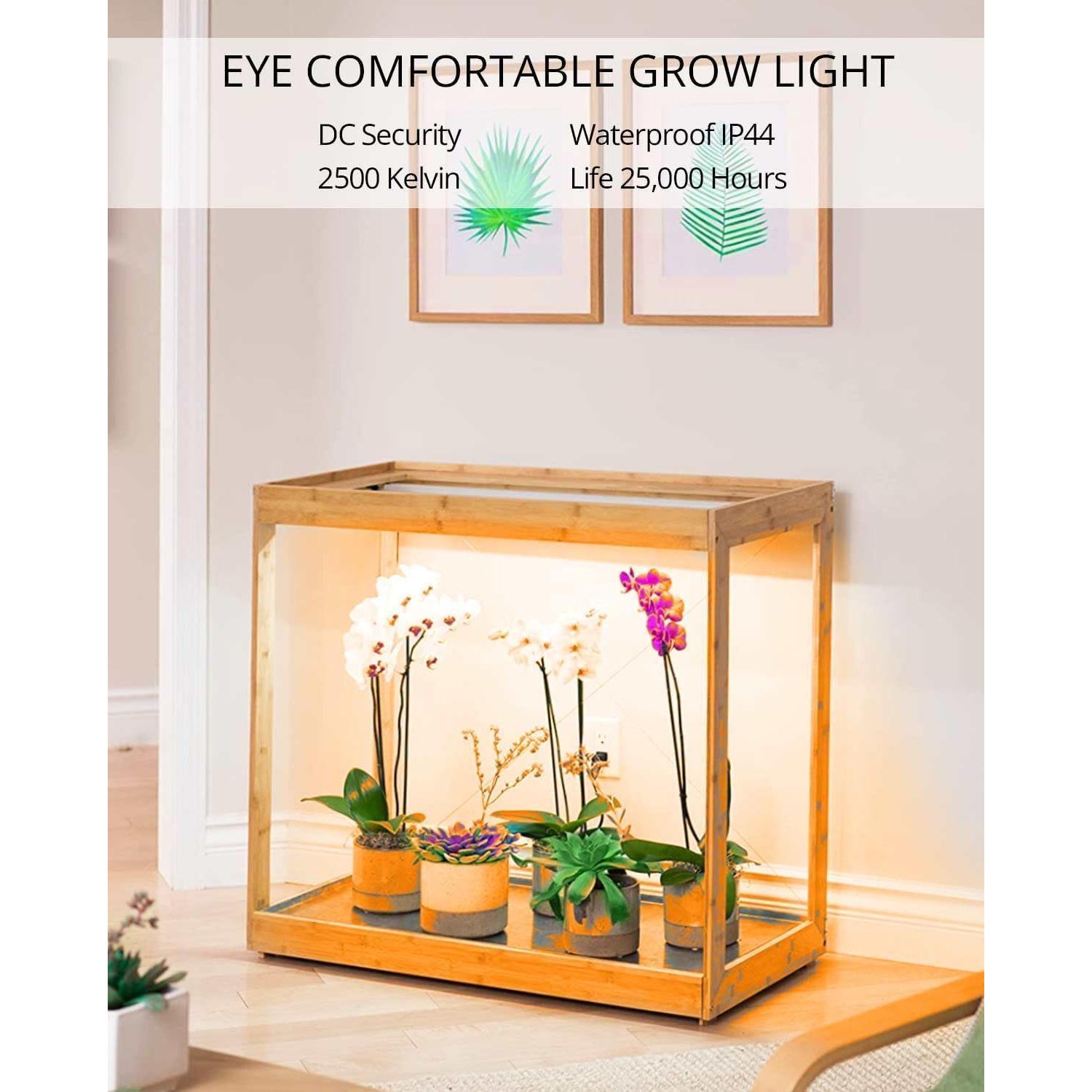 Luz de Crecimiento LED DOMMIA 20W Espectro Completo para Plantas