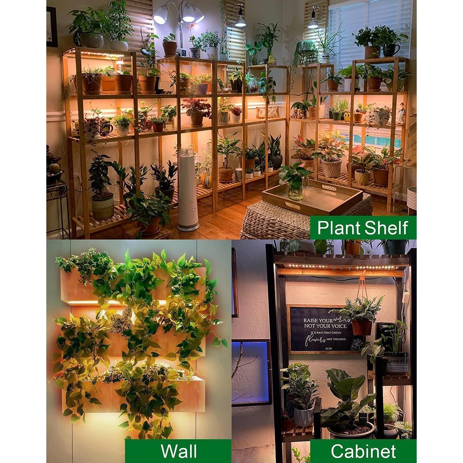 Luz de Crecimiento LED DOMMIA 20W Espectro Completo para Plantas