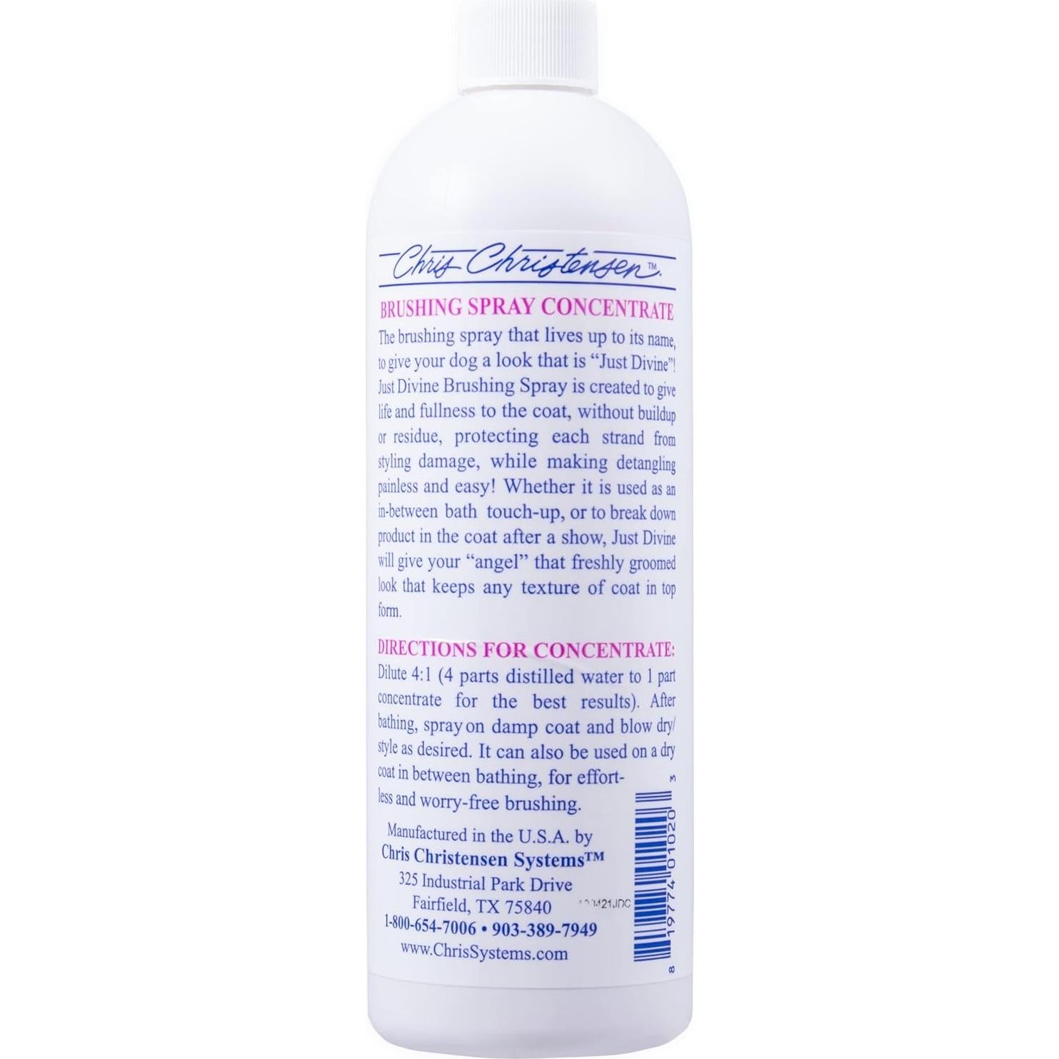Spray para Cepillado Just Divine Chris Christensen 473ml