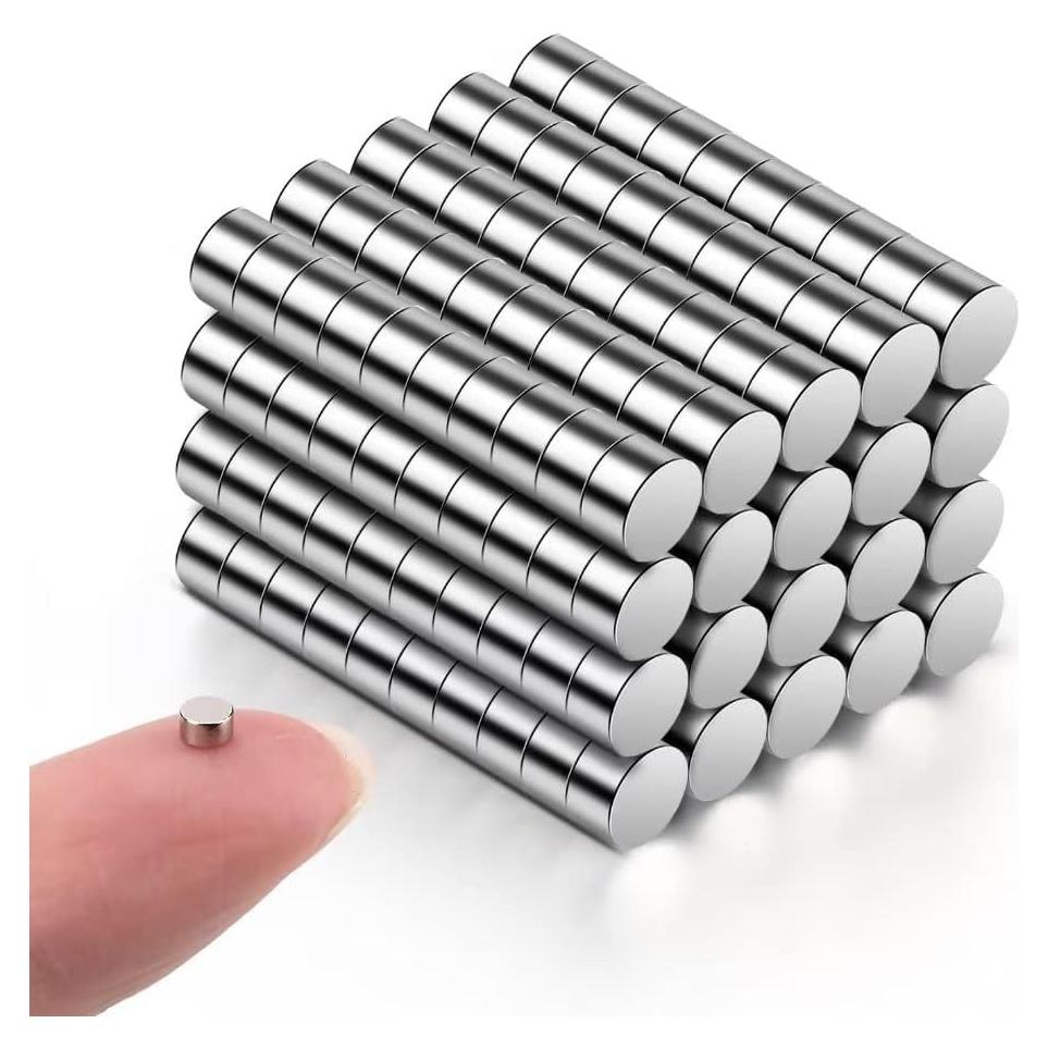 200 Imán Redondo Sucrown 3x2mm para Manualidades