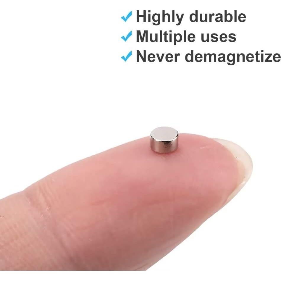 200 Imán Redondo Sucrown 3x2mm para Manualidades