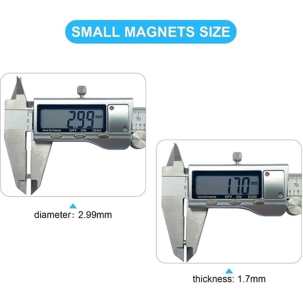200 Imán Redondo Sucrown 3x2mm para Manualidades