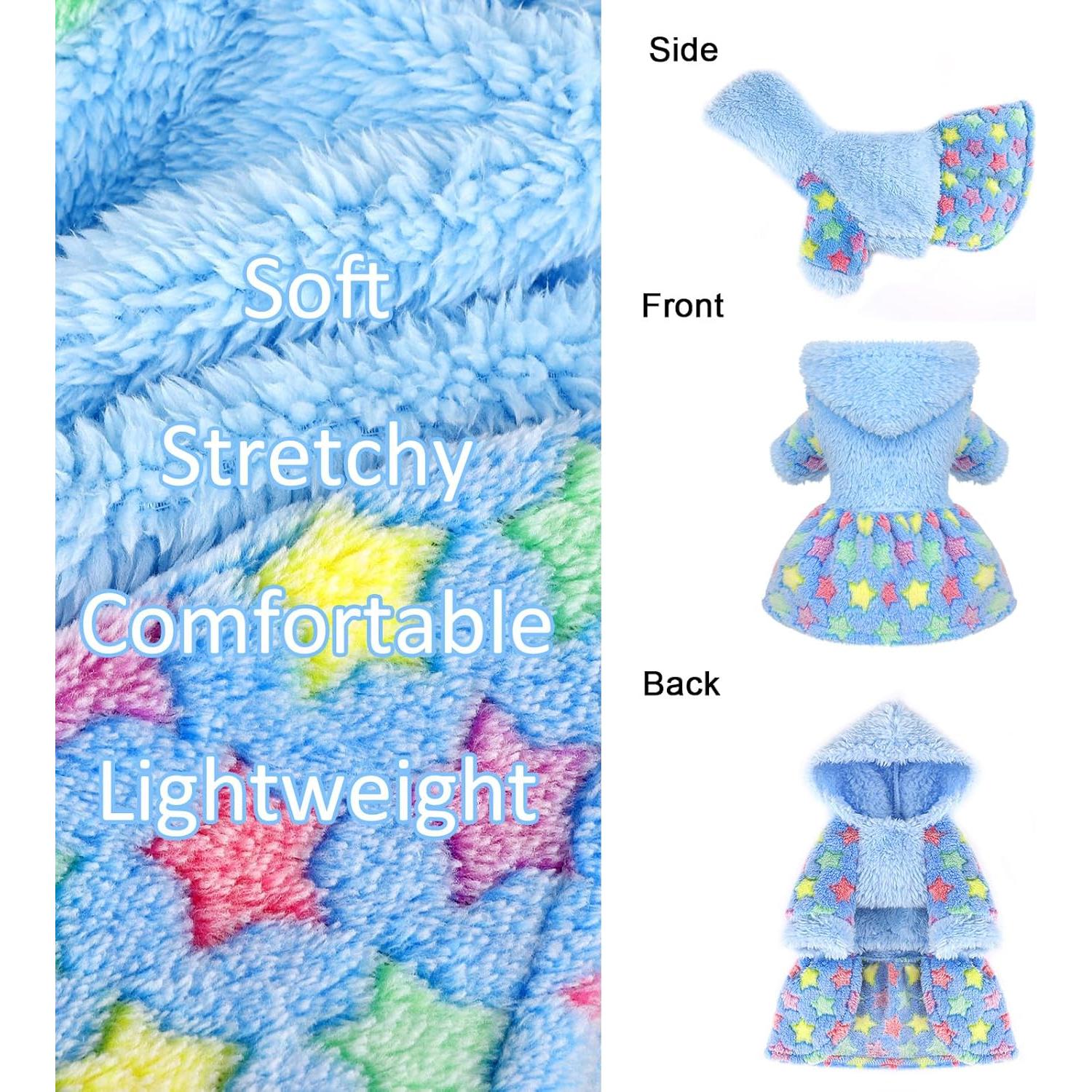 Sudadera para Perros Kosiyi con Capucha Azul Cielo