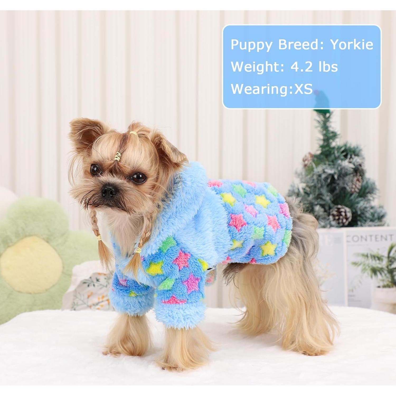 Sudadera para Perros Kosiyi con Capucha Azul Cielo