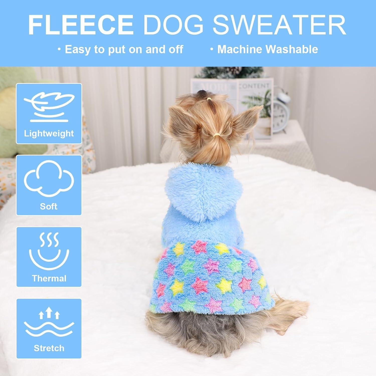 Sudadera para Perros Kosiyi con Capucha Azul Cielo