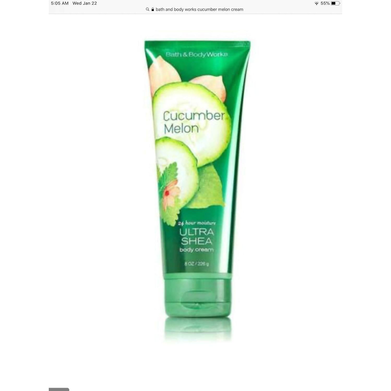 Crema Corporal Ultra Shea Bath & Body Works Melón de Pepino 284 g