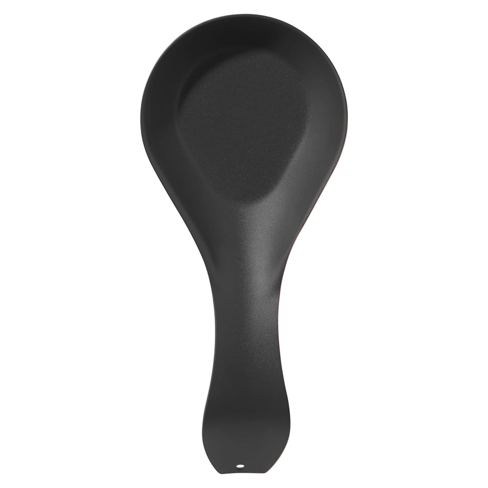 Soporte para cuchara OGGI de acero inoxidable 21x11 cm negro