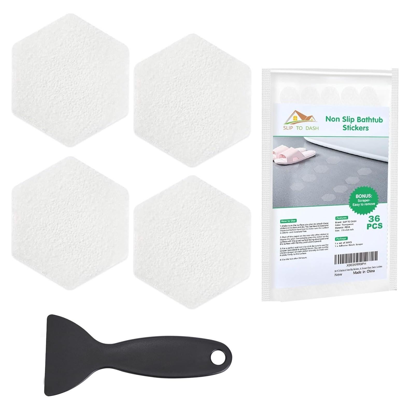 Calcomanías Antideslizantes SLIP TO DASH 36 Piezas para Baño