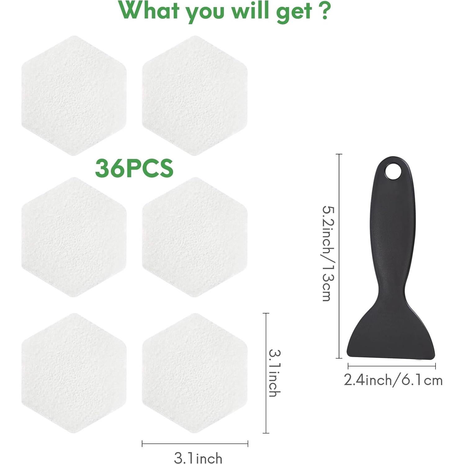 Calcomanías Antideslizantes SLIP TO DASH 36 Piezas para Baño