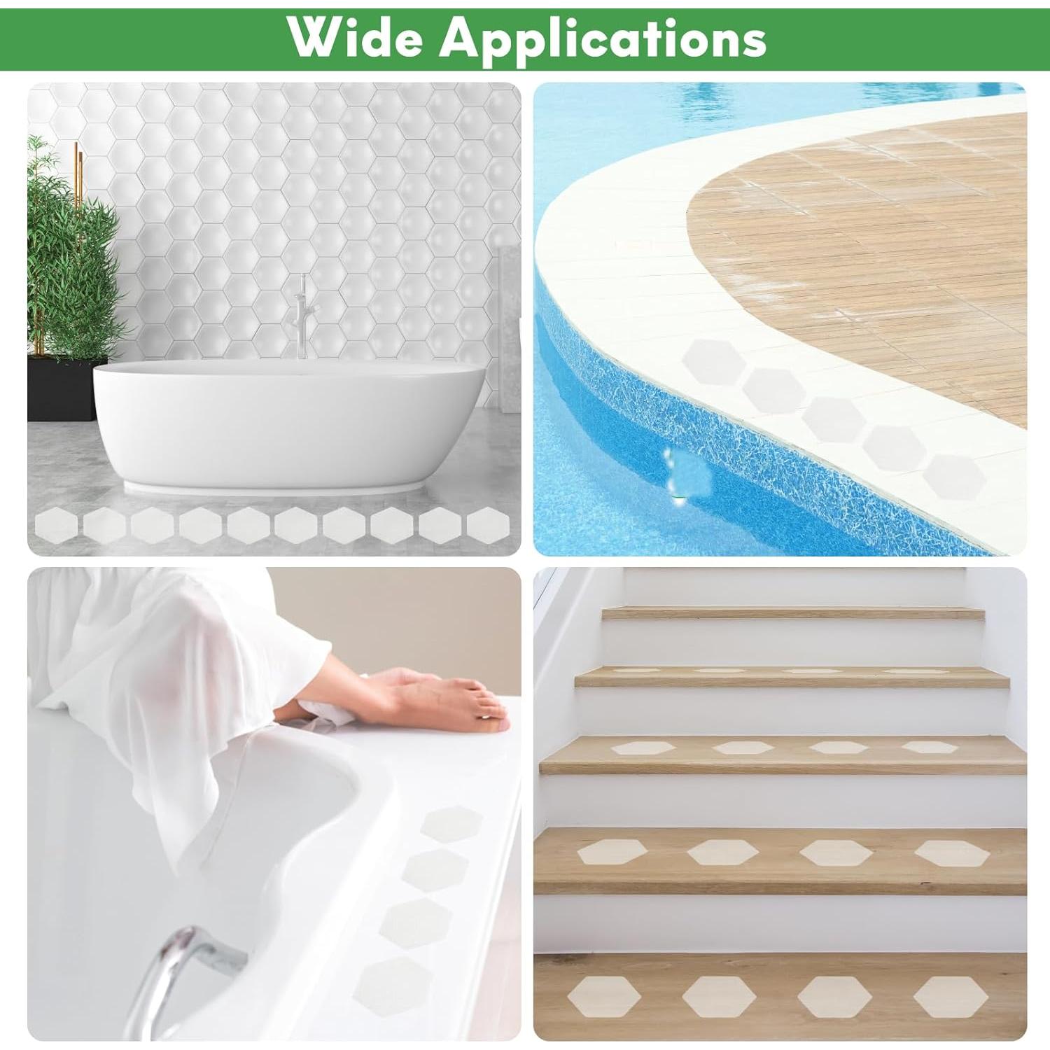 Calcomanías Antideslizantes SLIP TO DASH 36 Piezas para Baño