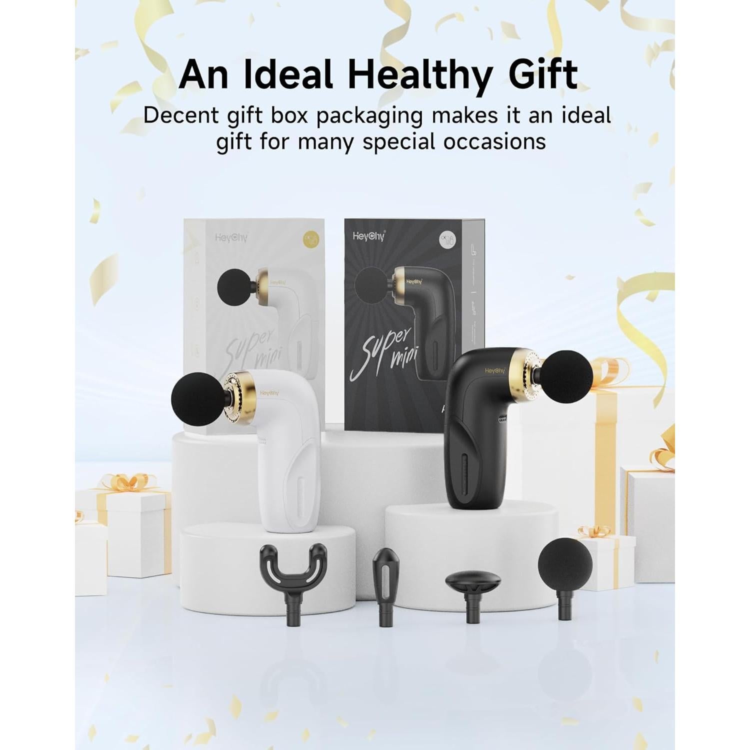 Pistola de Masaje Compacta HEYCHY A1 - Tejidos Profundos, Negro