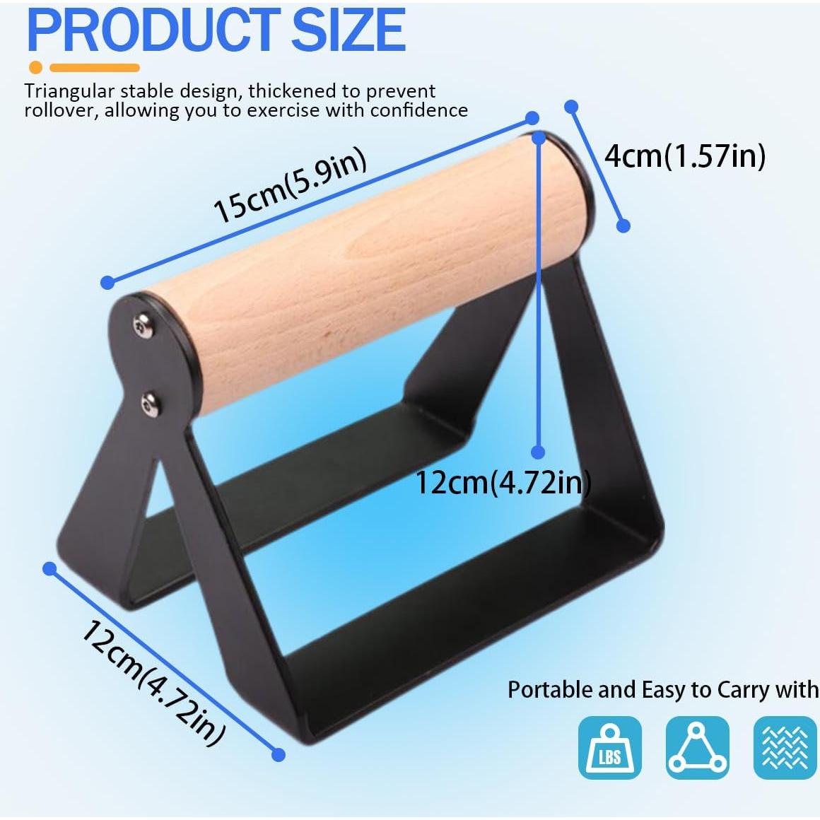 Barras de Flexiones Bounabay de Madera para Fitness 181kg