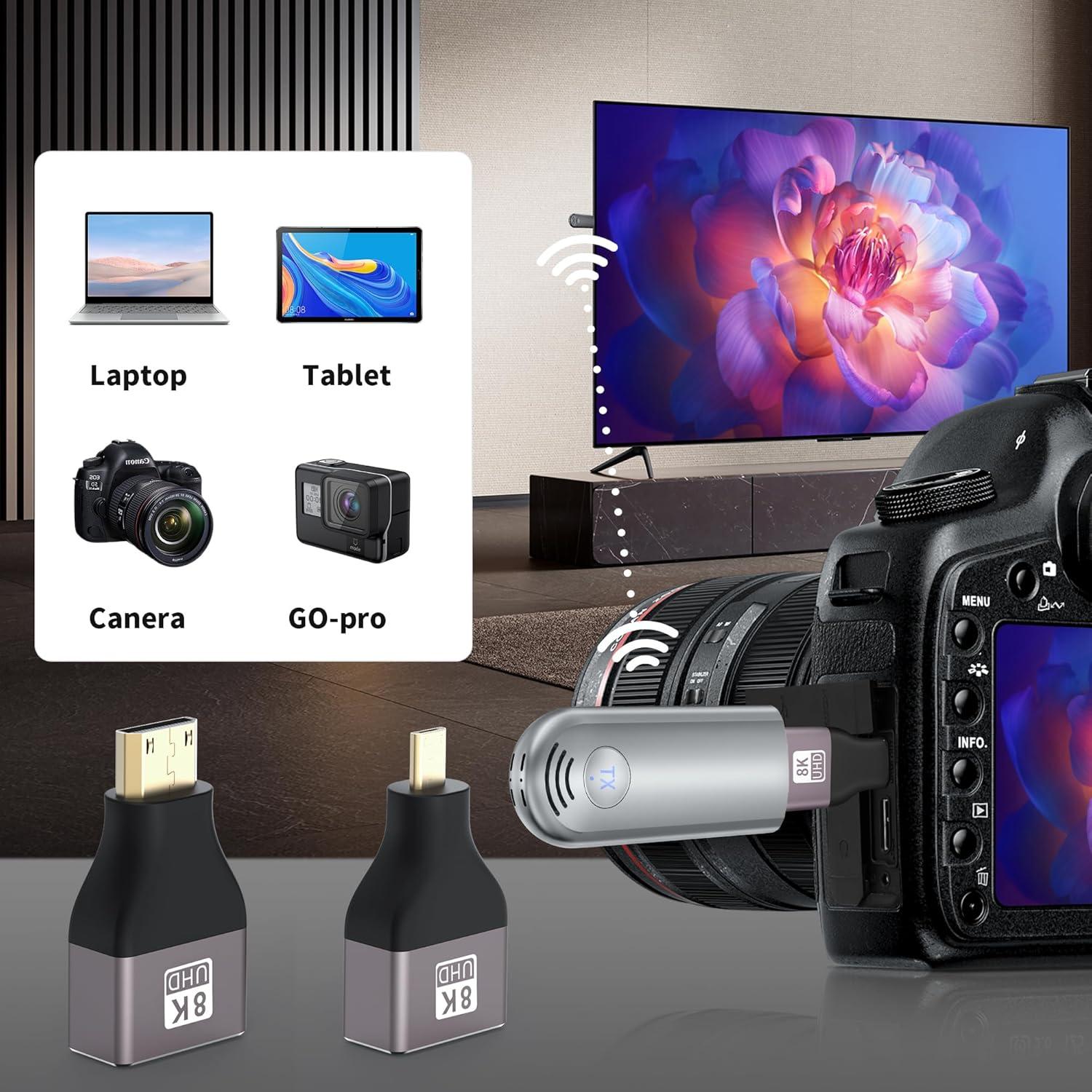 Transmisor y receptor HDMI inalámbrico TPUFO TR30 4K 30m