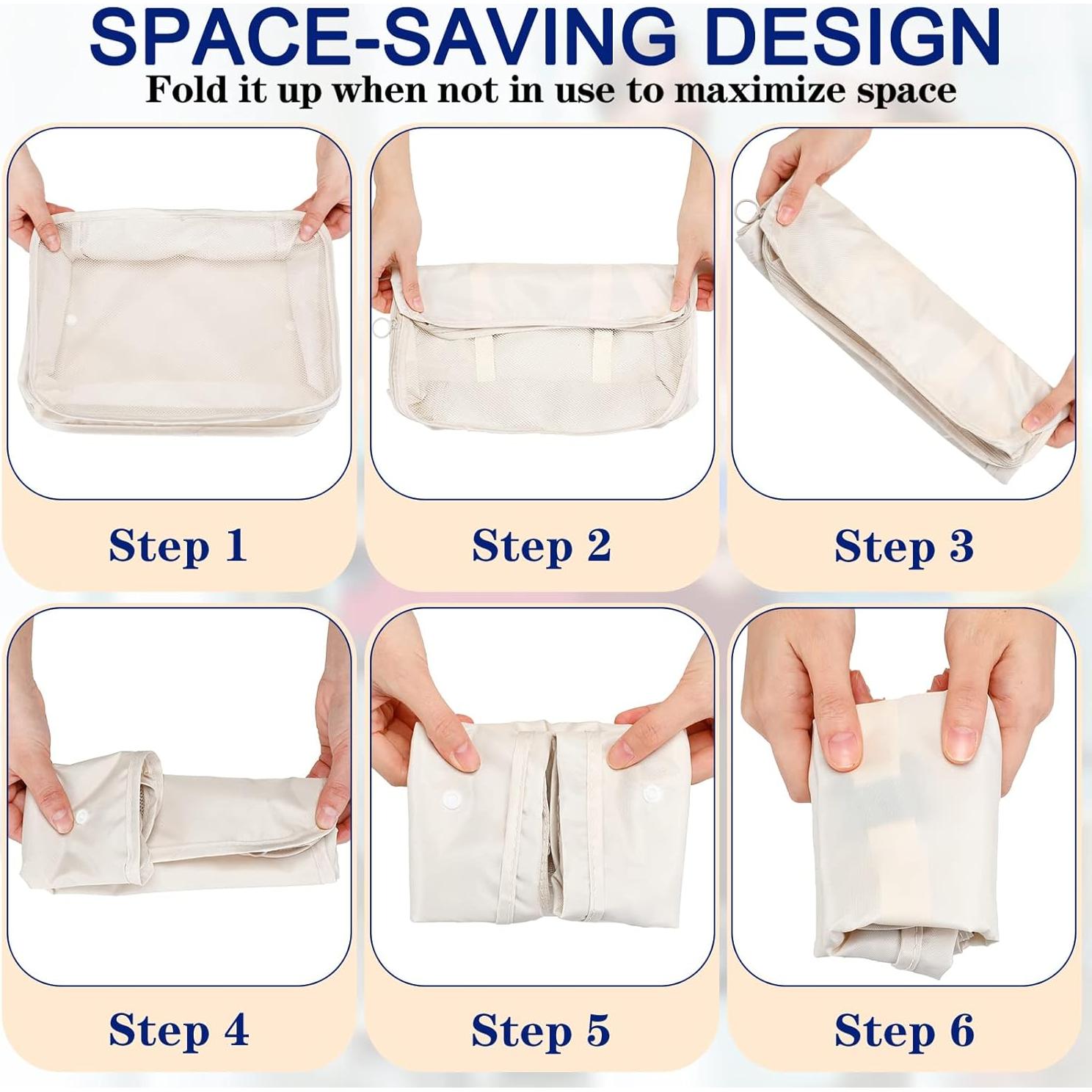 28 Piezas Cubos de Empaque Reginary Nylon Organizador de Viaje