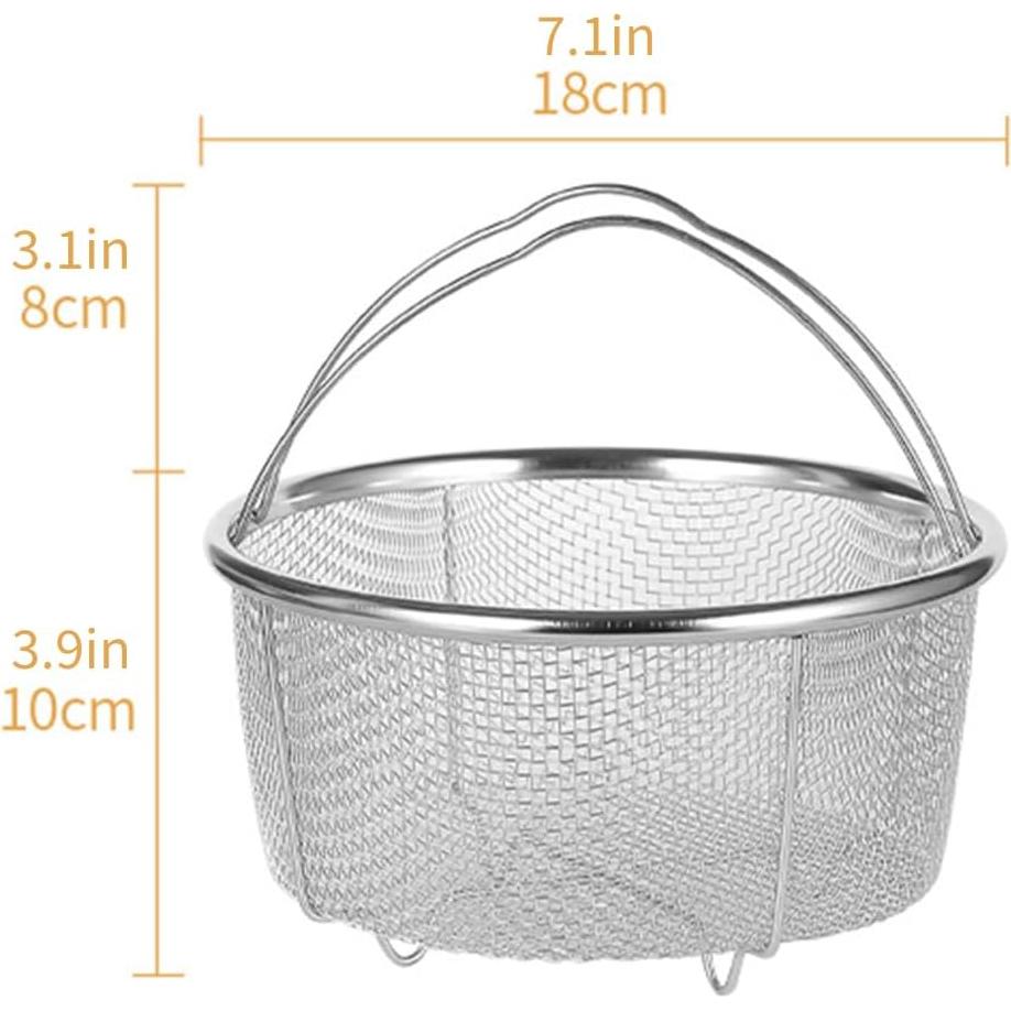 Cesta de Vapor de Malla 18 cm Acero Inoxidable HAOHIZE