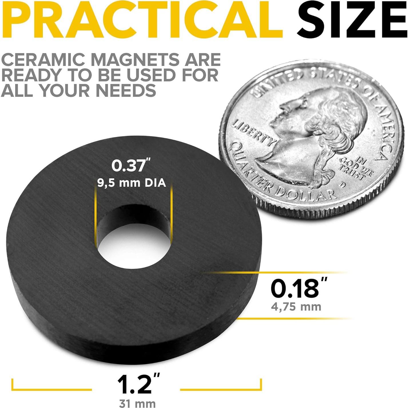 Imanes de Anillo X-bet MAGNET 1.2" Ultra Fuertes 40 pcs