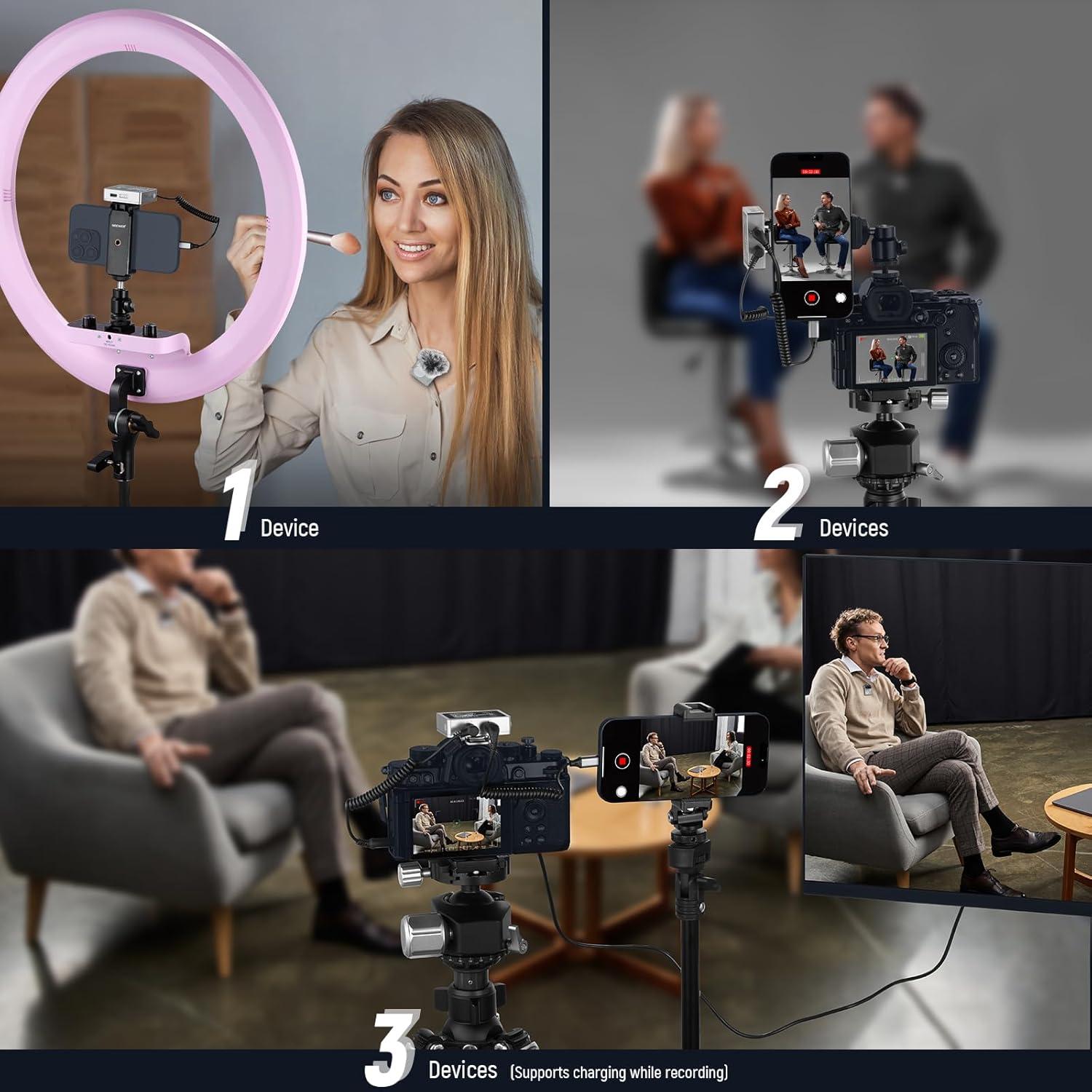 Micrófono Lavalier Inalámbrico Neewer CM31 8GB 24H Grabación