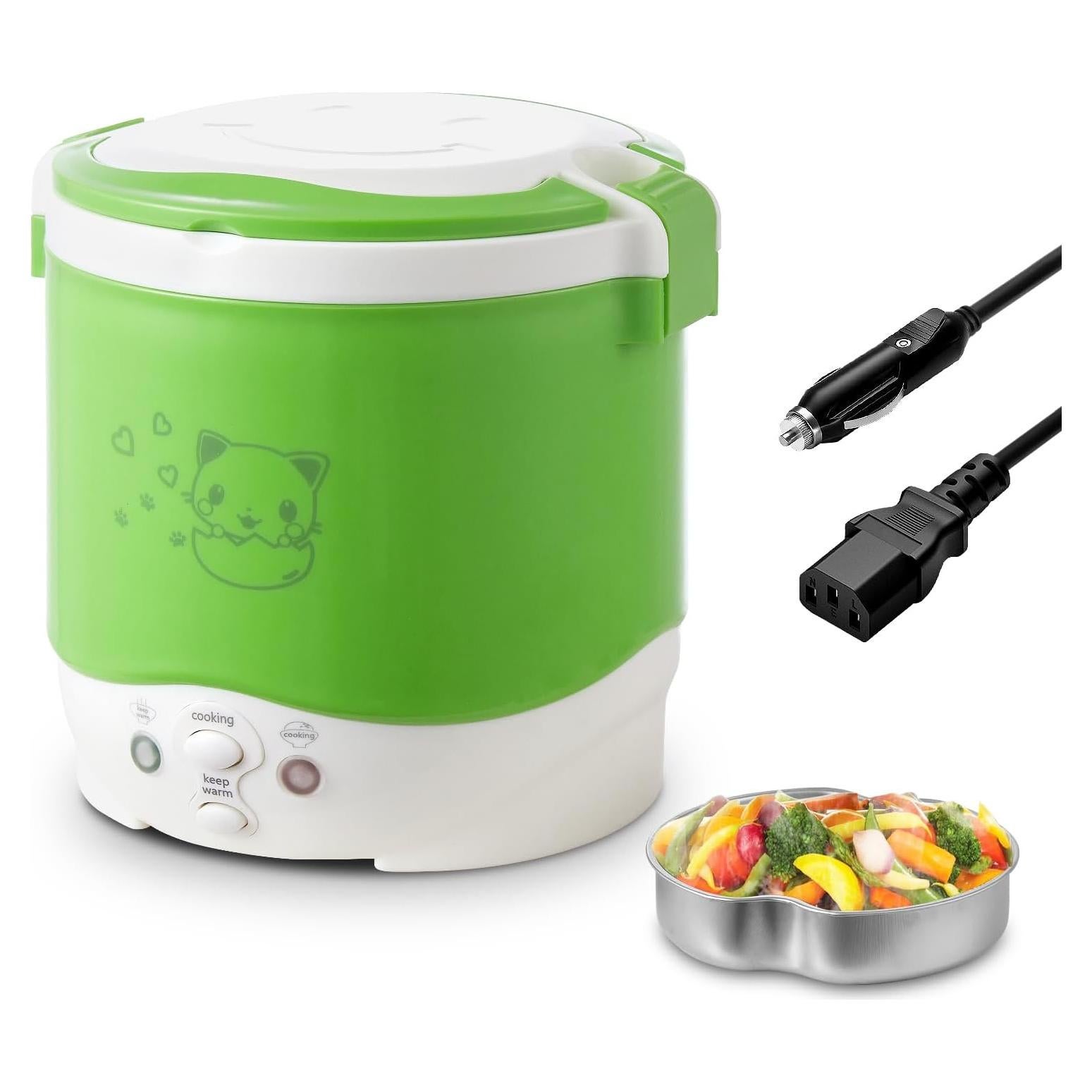Cocedor de Arroz Mini OSBA 1L 12V para Coche Verde