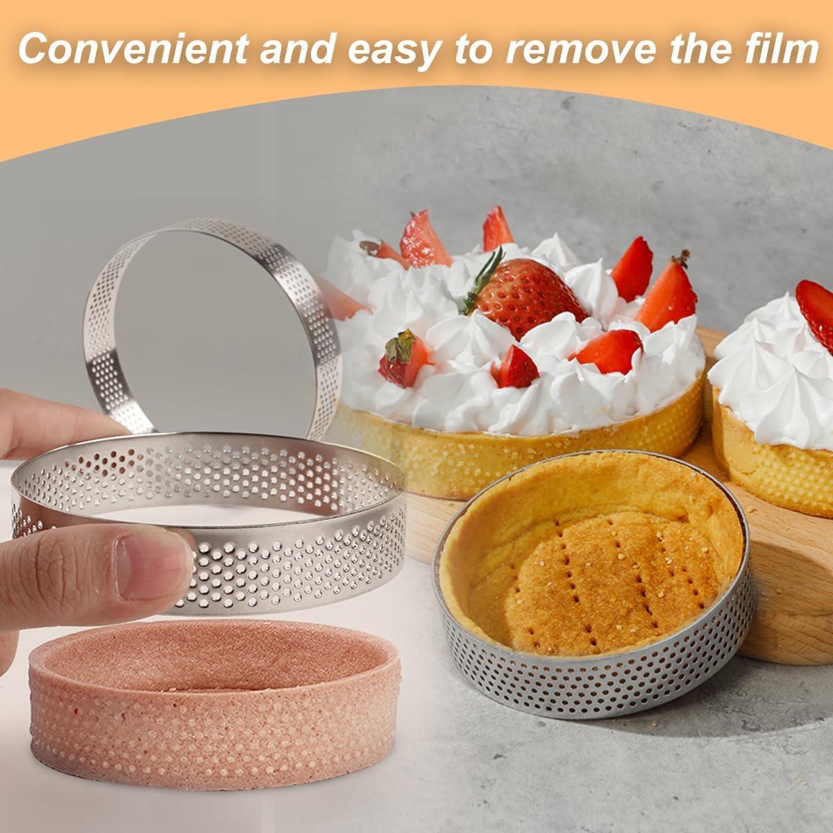 Juego de 20 Anillos para Tartas Perforados Pefect 3.15 y 1.96 Pulgadas