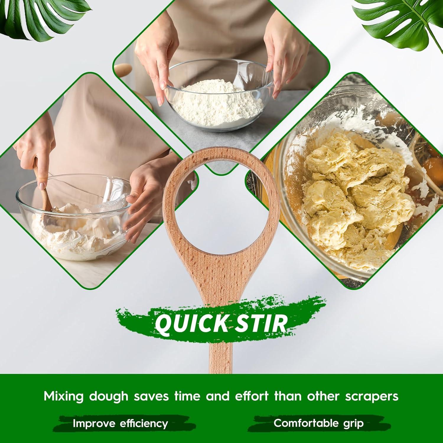 Batidor de masa de madera FoldTier 30.48 cm para pan