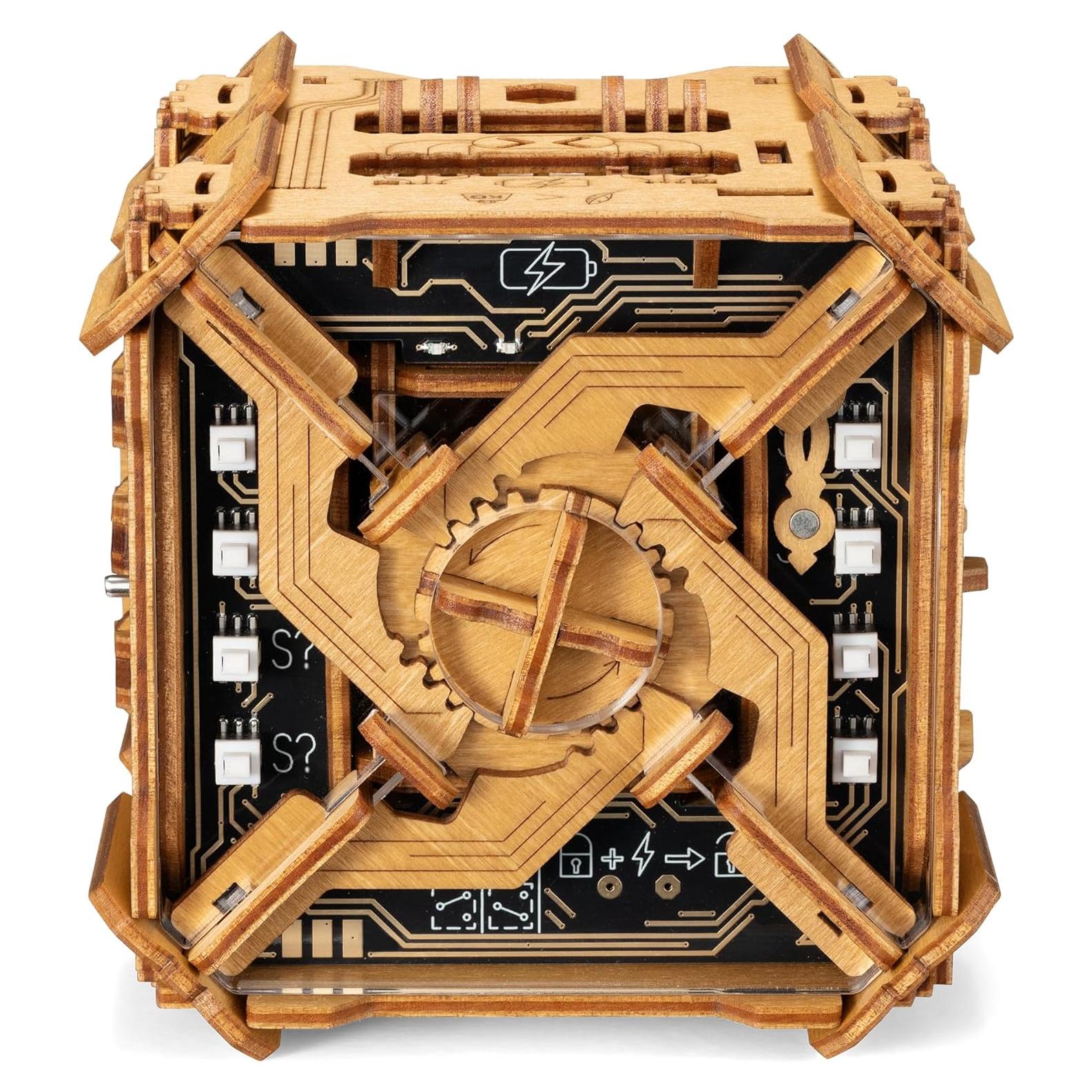 Tesla Box - Puzzle Electrónico - Cofre de Madera 11.99cm