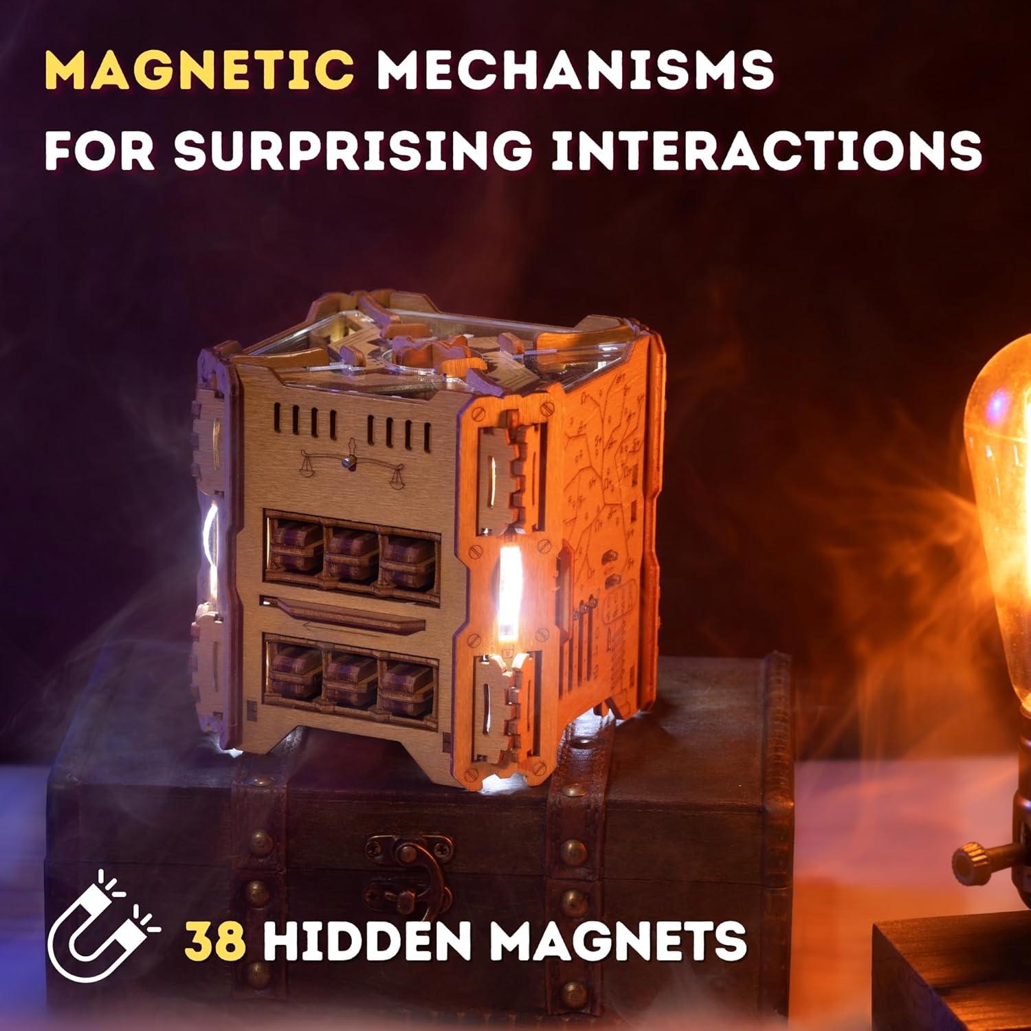 Tesla Box - Puzzle Electrónico - Cofre de Madera 11.99cm