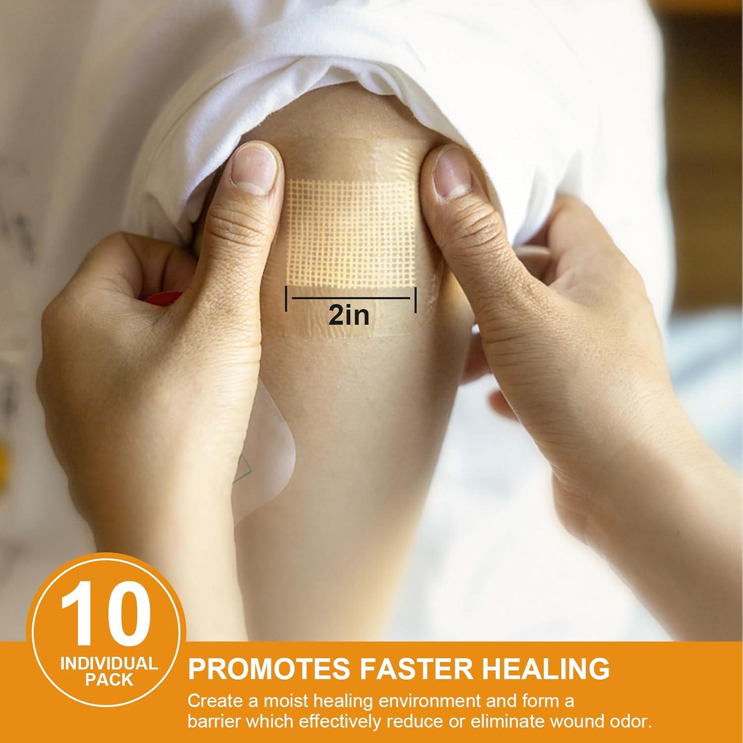 Venda de Herida de Miel de Manuka Ceeport 5.08 cm x 5.08 cm - 10 Piezas