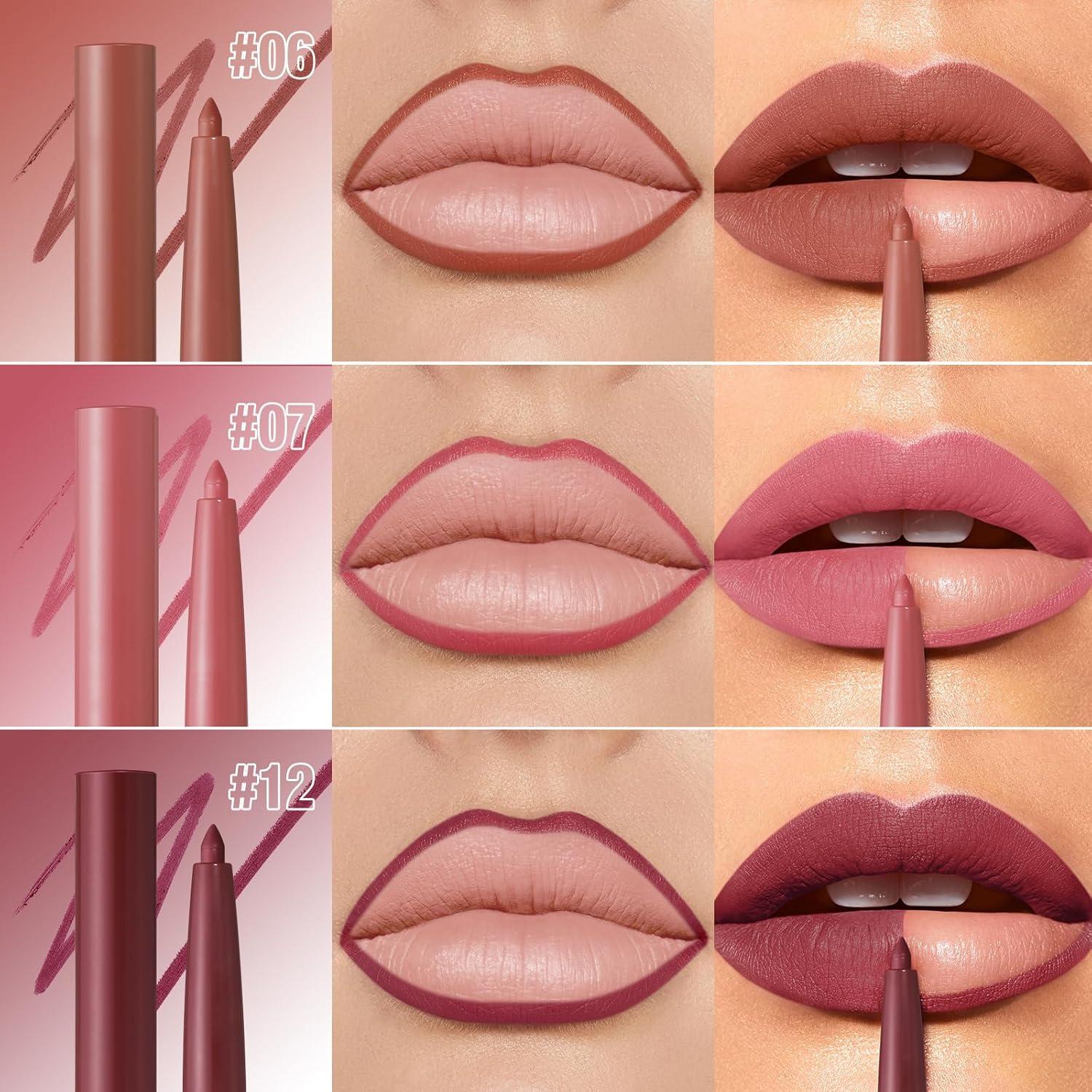 Set de Lápices Labiales Mate LANGMANNI 12 Colores 0.28g