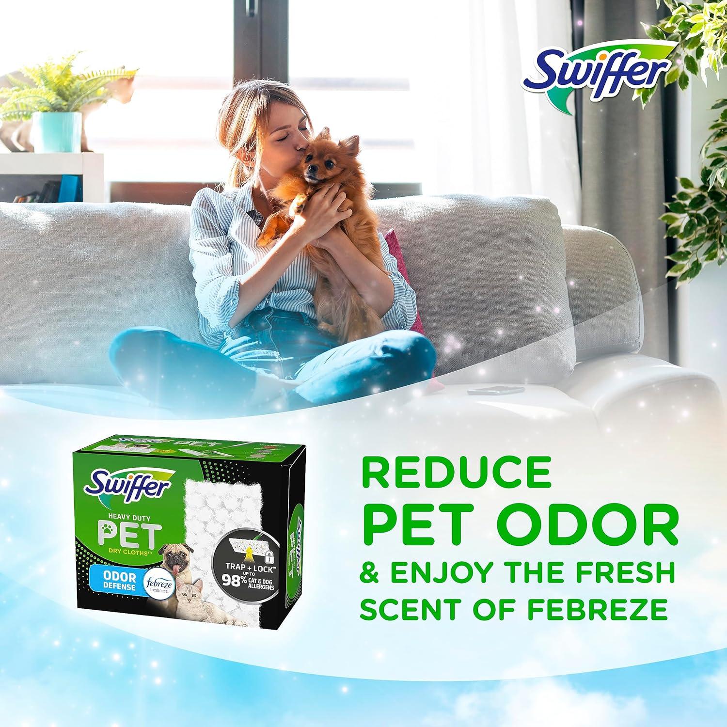 Paños Secos Swiffer Sweeper Pet Heavy Duty 10 Unidades