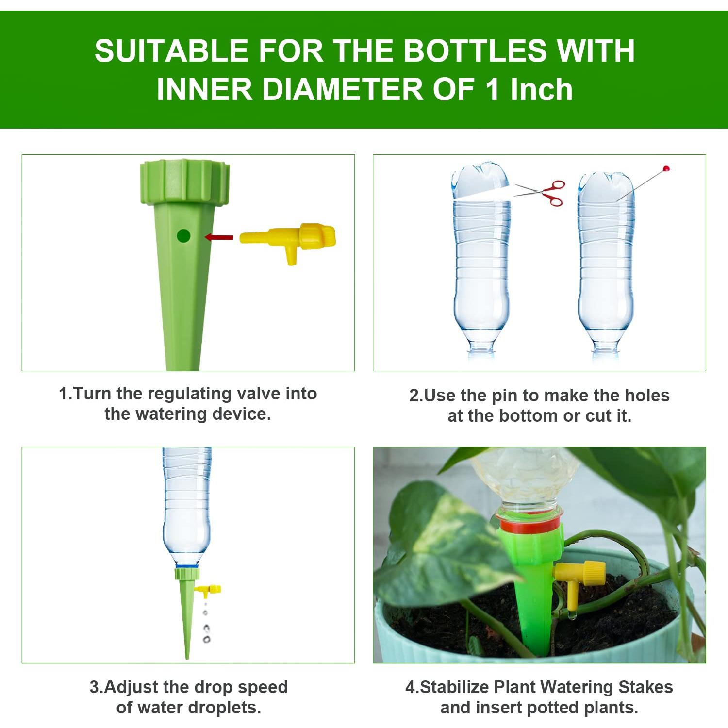 Dispositivos de Riego Automático Deaname Set 10 PZS 500ml