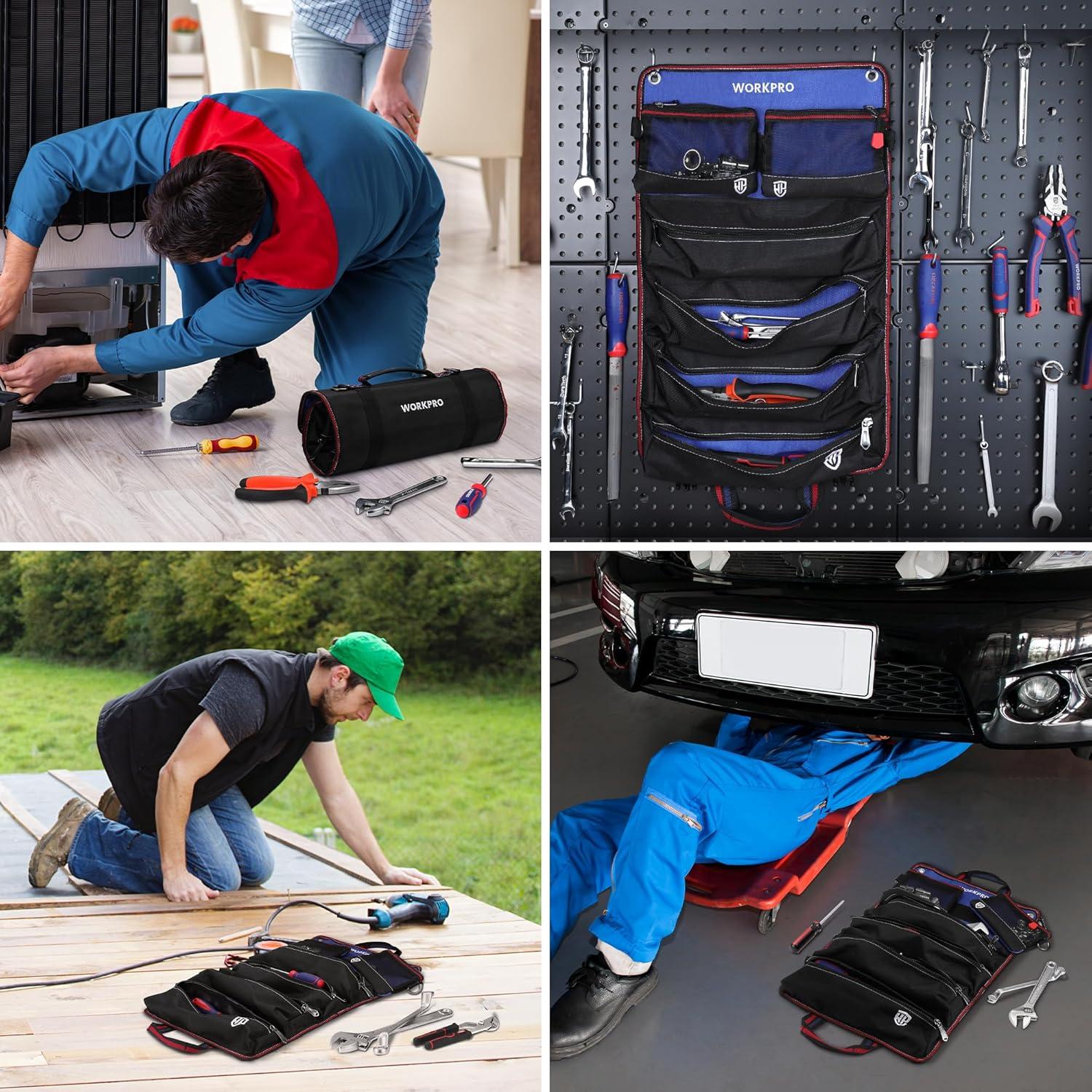 Bolsa de Herramientas WORKPRO 6 Bolsillos Organizador