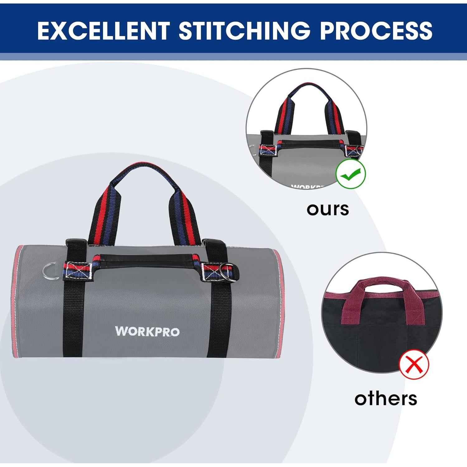 Bolsa de Herramientas WORKPRO 6 Bolsillos Organizador