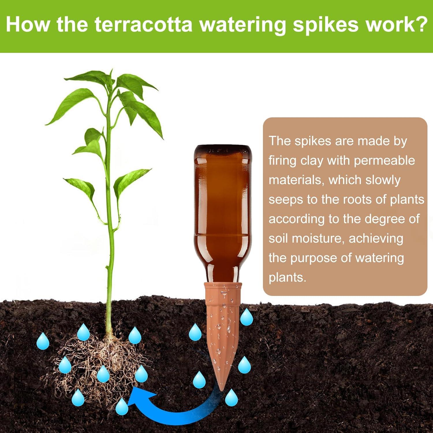 12 Picos de Riego Automático de Terracota TKSCUSR