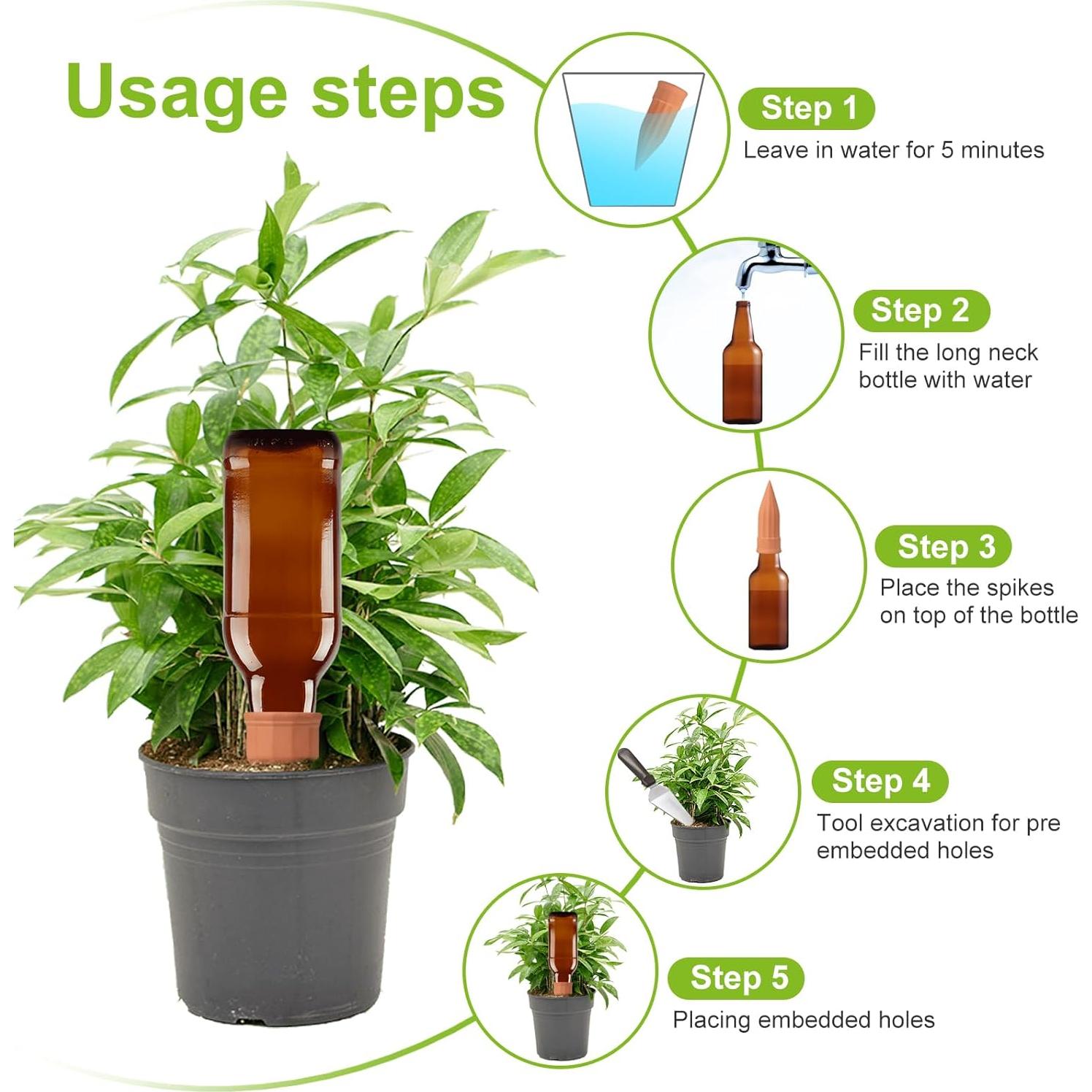 12 Picos de Riego Automático de Terracota TKSCUSR