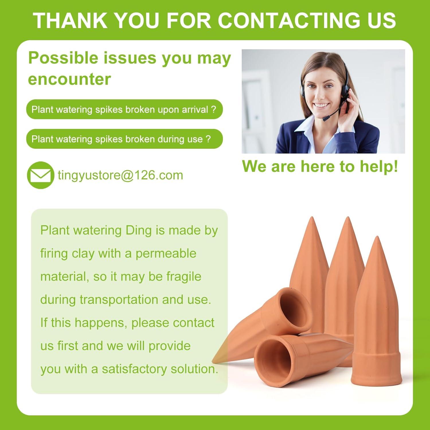 12 Picos de Riego Automático de Terracota TKSCUSR