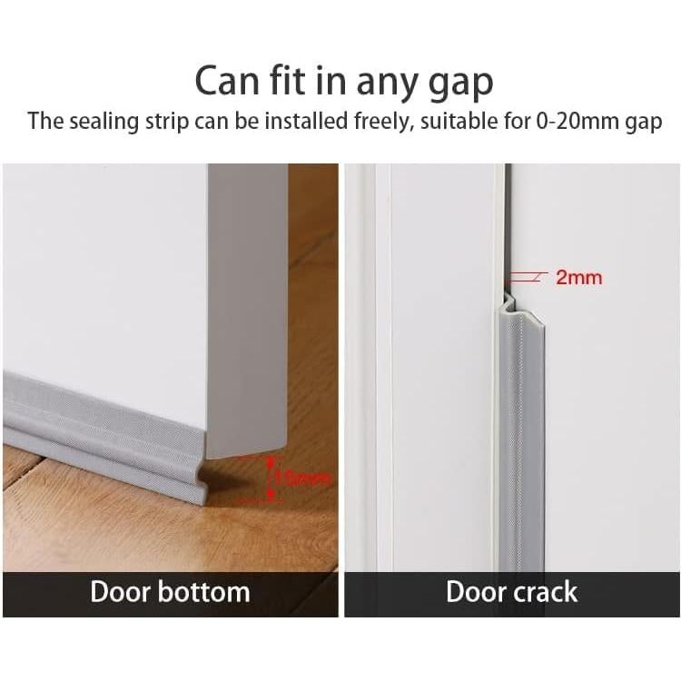 Tira de Sellado KAYLEINSTER 26 Pies Aislante Acústico Gris