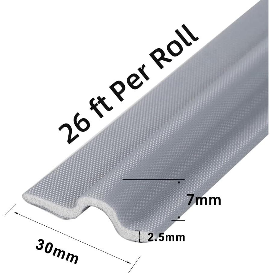Tira de Sellado KAYLEINSTER 26 Pies Aislante Acústico Gris