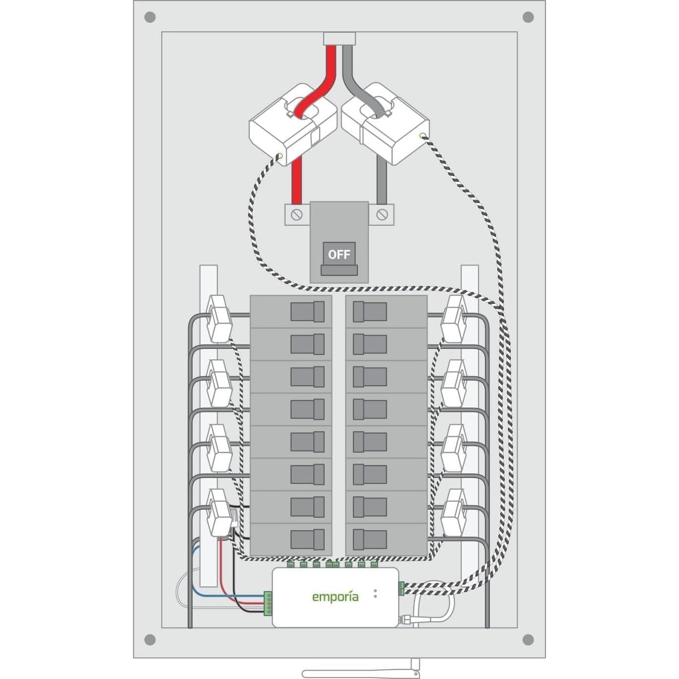 Emporia Vue 3 Monitor Energía 3 Fases 16 Sensores