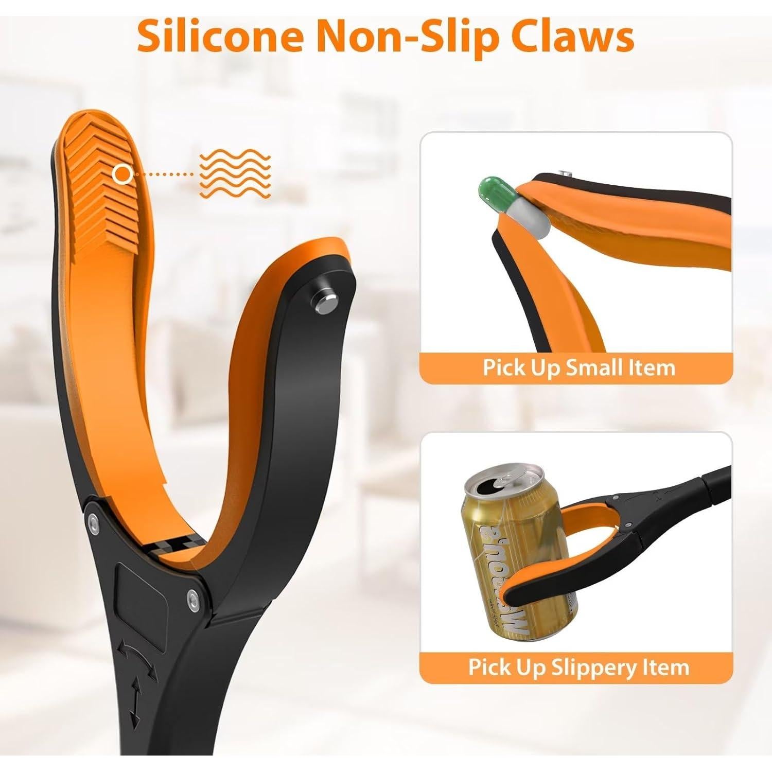 Grabber de Alcance Rewkcy 81 cm Plegable con Imán y 360°