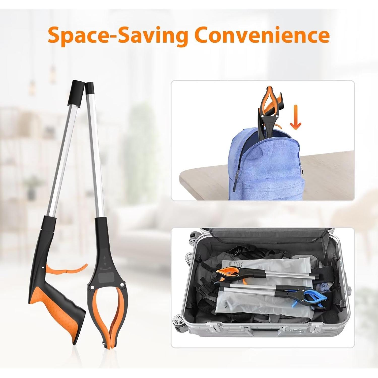 Grabber de Alcance Rewkcy 81 cm Plegable con Imán y 360°