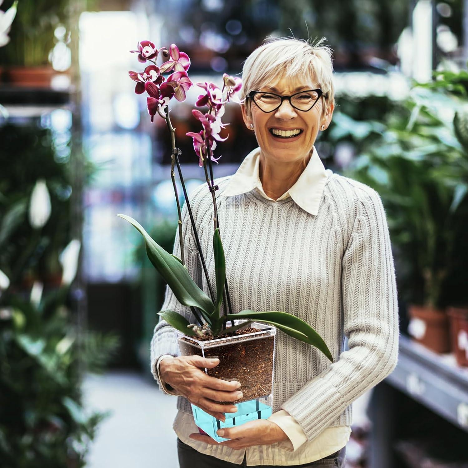 Juego de Macetas Autorriego IWNTWY 3 Piezas 12.7/10.4/6.9 cm