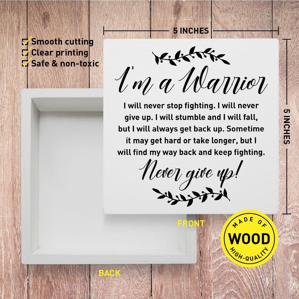 Cartel Decorativo de Madera Banlai 12.7cm Cáncer de Mama