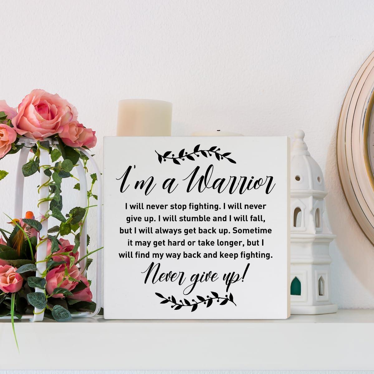 Cartel Decorativo de Madera Banlai 12.7cm Cáncer de Mama