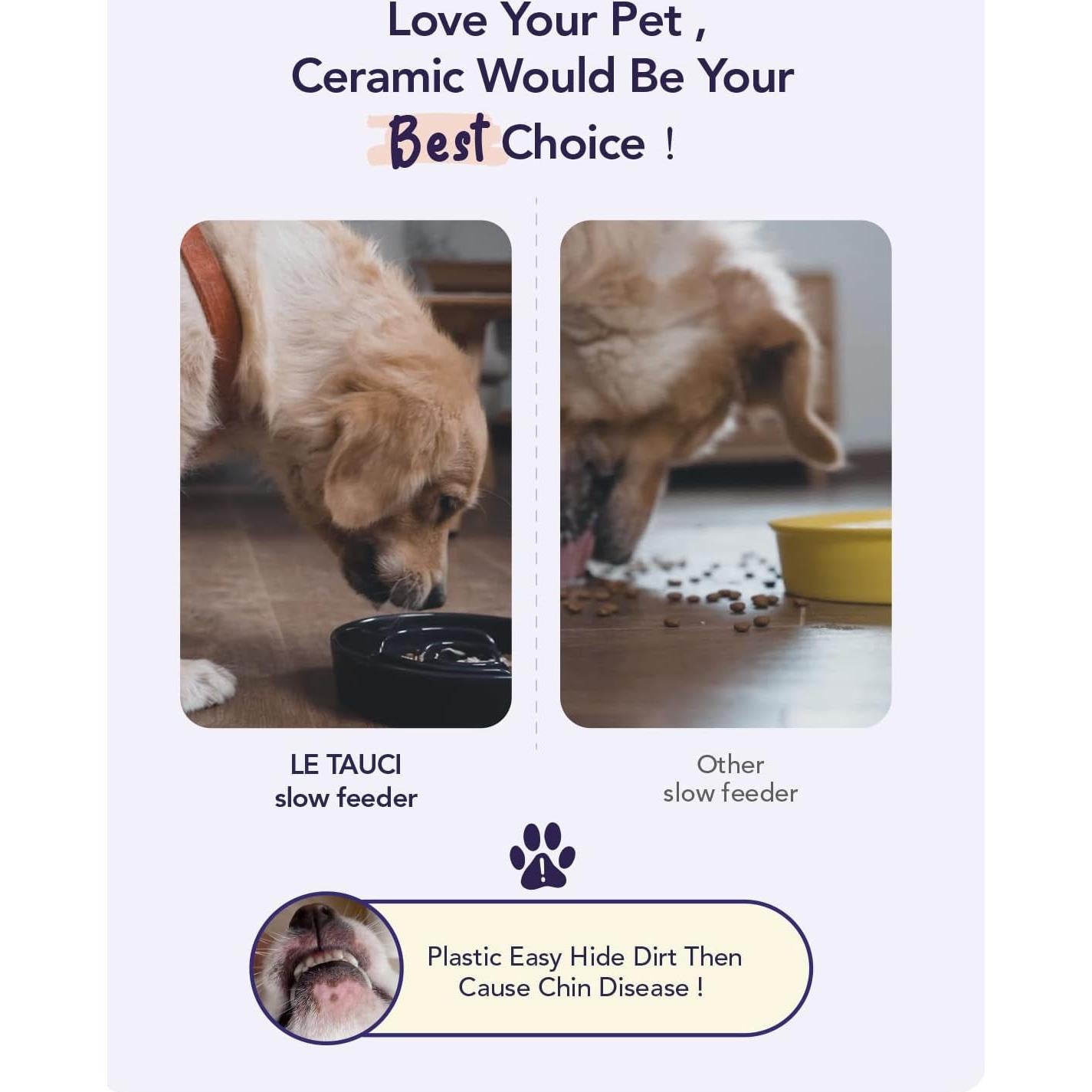 Cuenco Cerámico Antideslizante LE TAUCI 1.5 Tazas Azul